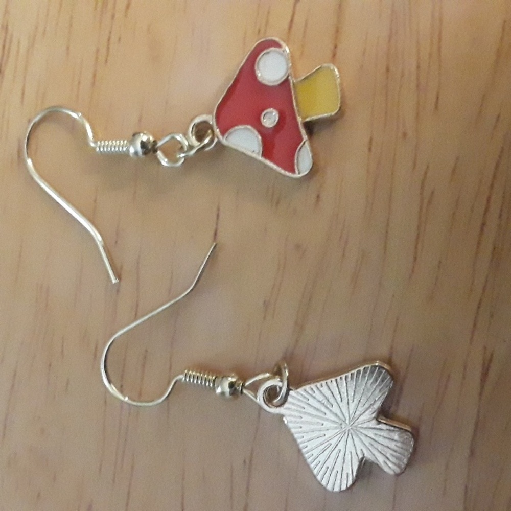 Mushroom earrings - Picture 3 of 3